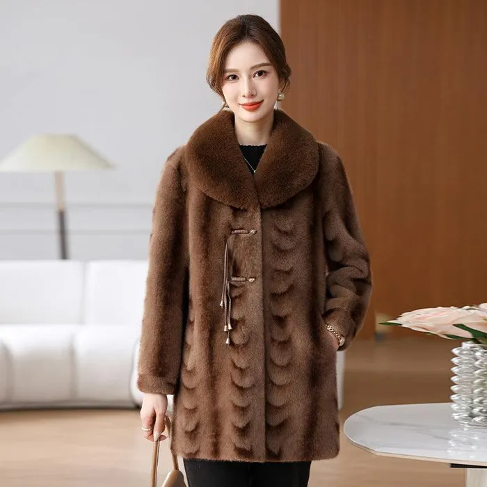 Vibrators cj Winter Fashionable Stylish Loose Temperament Coat