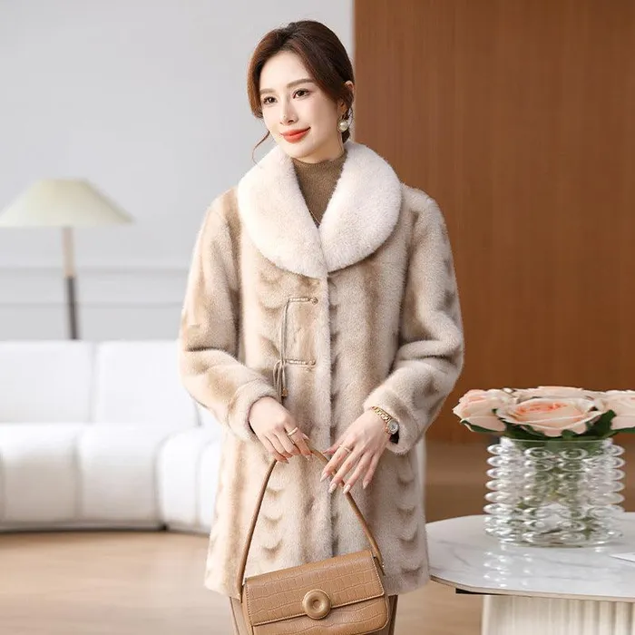 Vibrators cj Winter Fashionable Stylish Loose Temperament Coat