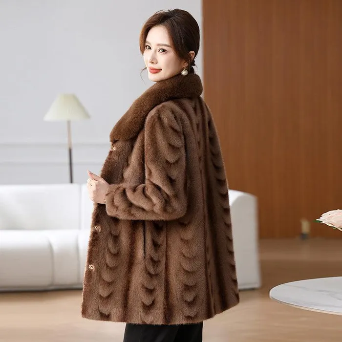 Vibrators cj Winter Fashionable Stylish Loose Temperament Coat