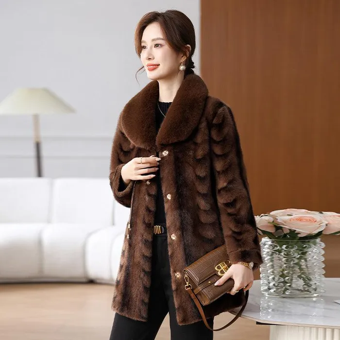 Vibrators cj Winter Fashionable Stylish Loose Temperament Coat