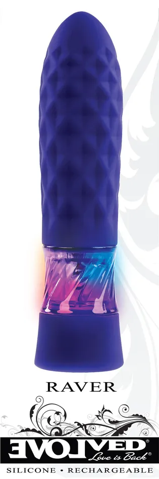Vibrators Evolved Novelties Raver Purple