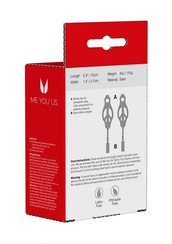 Vibrators Me You Us ME YOU US Clover Nipple Clamp