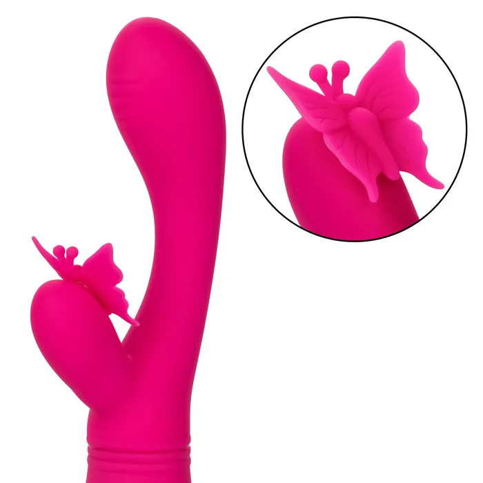 Vibrators Rechargeable Butterfly Kiss Flutter Pink CalExotics
