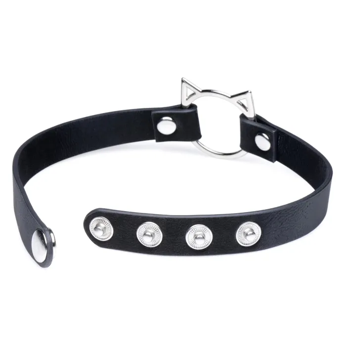 XR Brands Master Series Anal Kinky Kitty Ring Slim Choker Black XR Brands Master Series Anal Kinky Kitty Ring Slim Choker Black