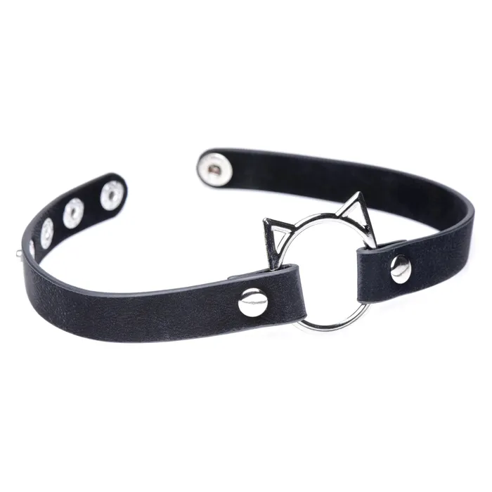 XR Brands Master Series Anal Kinky Kitty Ring Slim Choker Black XR Brands Master Series Anal Kinky Kitty Ring Slim Choker Black