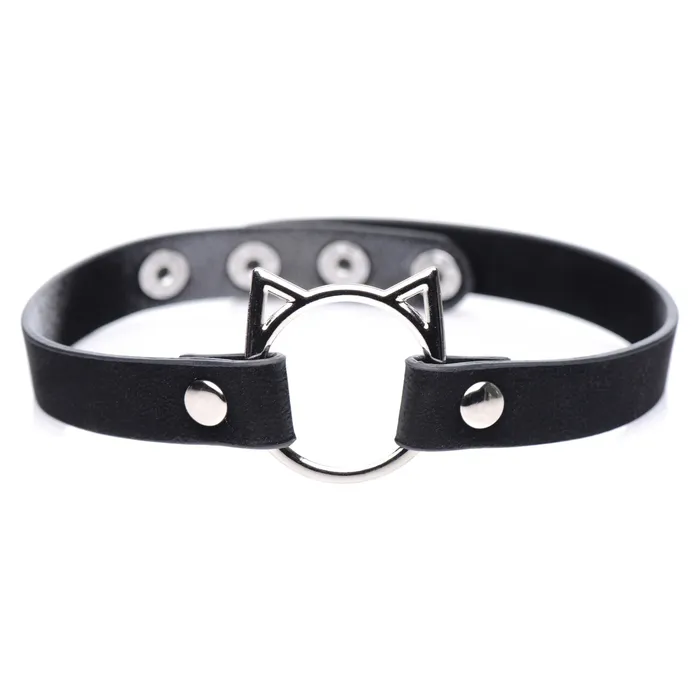 XR Brands Master Series Anal Kinky Kitty Ring Slim Choker Black XR Brands Master Series Anal Kinky Kitty Ring Slim Choker Black