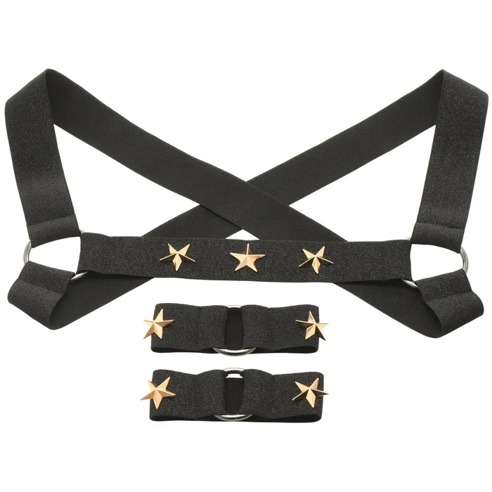 2024 Holiday Sale Female Sex Toys Star Boy Male Chest Harness With Arm Bands Smallmedium Black 2024 Holiday Sale Female Sex Toys Star Boy Male Chest Harness With Arm Bands Smallmedium Black