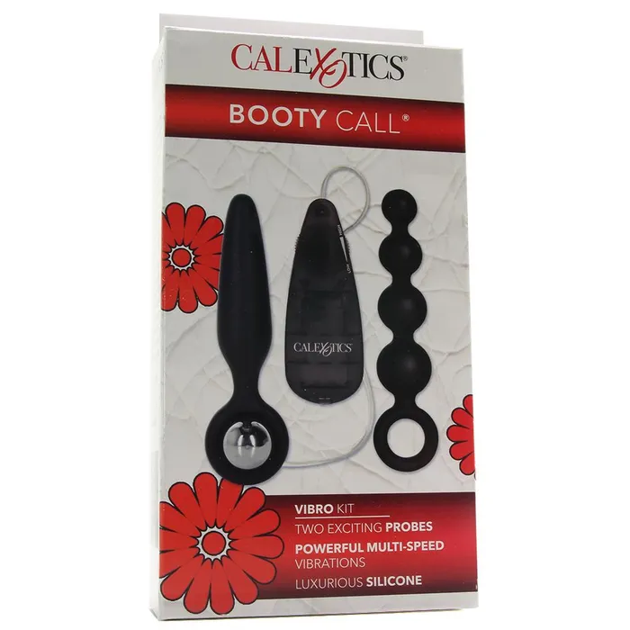 Booty Call Booty Vibro Kit in Black Pink Cherry Anal