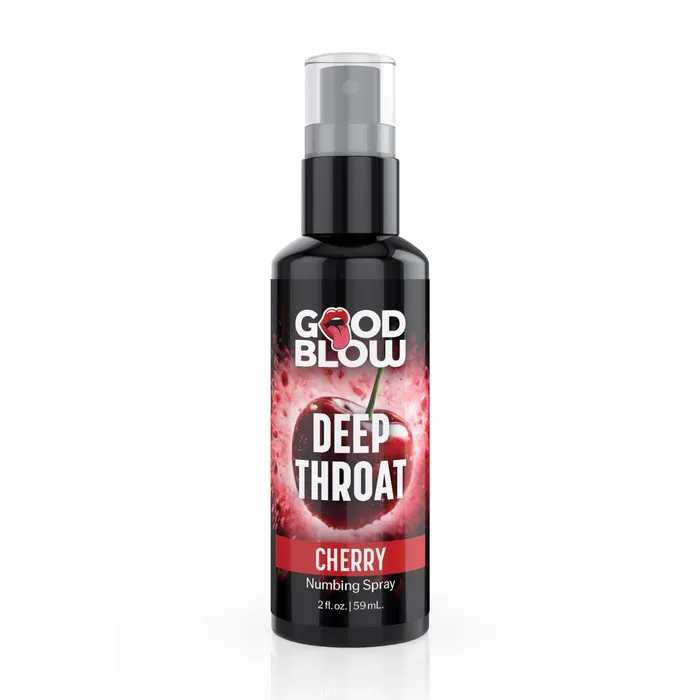 Deep Throat Spray 1oz Cherry XR Brands Male Sex Toys