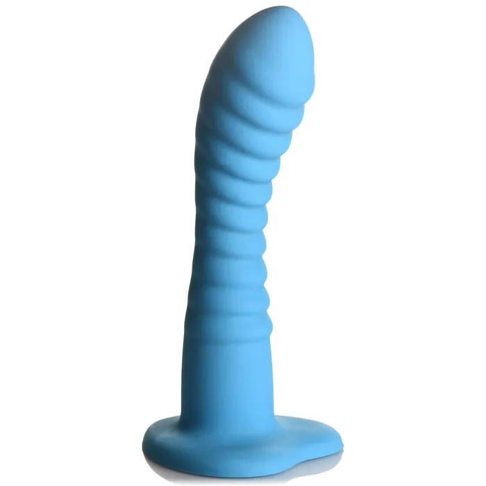 Dildos Simply Sweet Simply Sweet 7 Ribbed Silicone Dildo Blue Dildos Simply Sweet Simply Sweet 7 Ribbed Silicone Dildo Blue