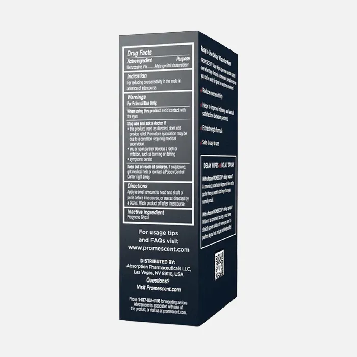 Enhancers Promescent Promescent Delay Wipes 5 Pack Enhancers Promescent Promescent Delay Wipes 5 Pack