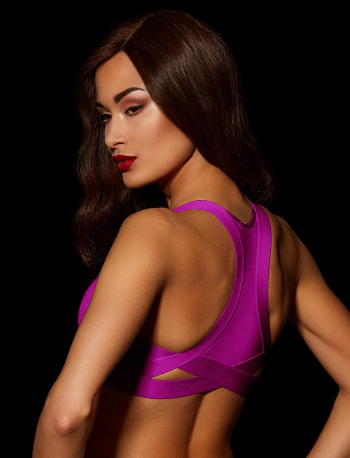 Essentials Magenta Crop Top Honey Birdette Vibrators