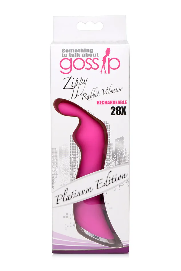 Gossip Zippy 28x Rabbit Vibrator Magenta Gossip Female Sex Toys