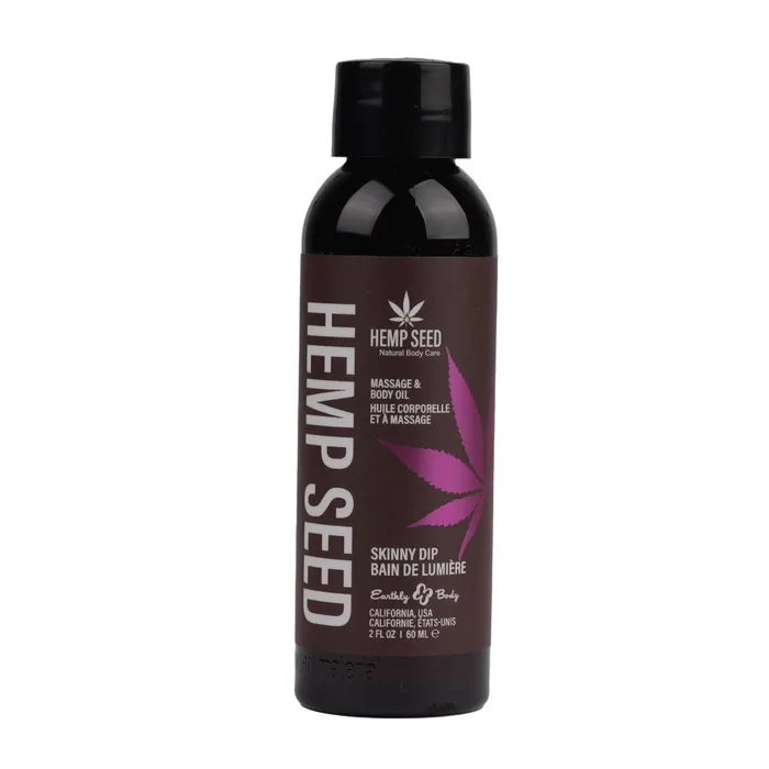 Hemp Seed Massage and Body Oil Skinny Dip 2 Fl Oz 60ml Earthly Body Couples