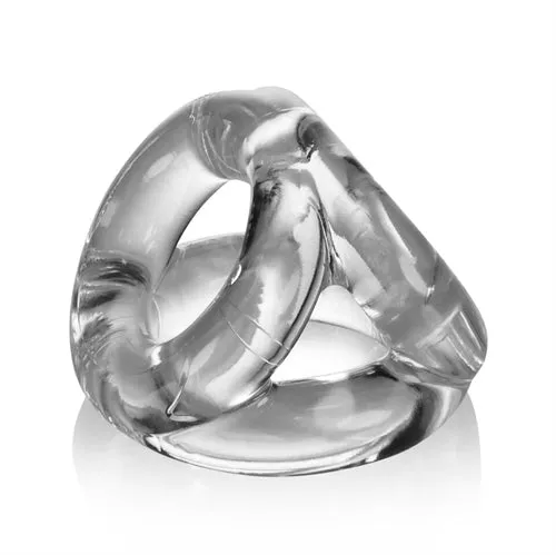 Oxballs Male Sex Toys Tri Sport 3 Ring Sling Atomic Jock Clear