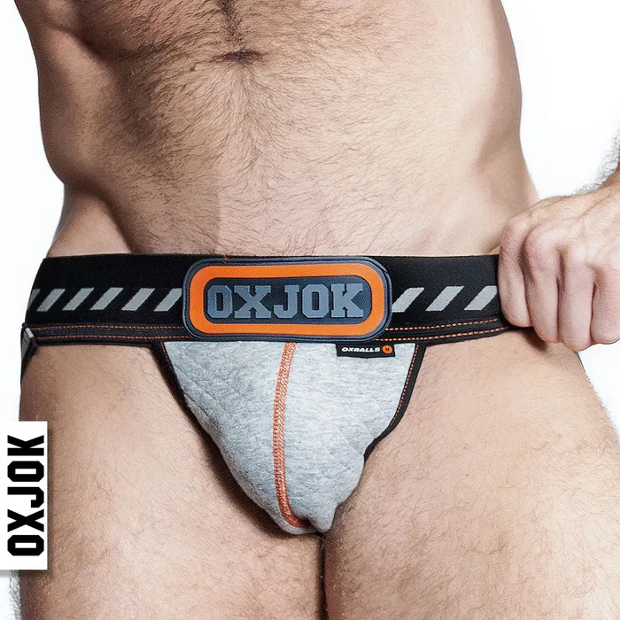 Packer Industrial Quilted Cargo Strapjock Mist Heather Small OXJok Male Sex Toys Packer Industrial Quilted Cargo Strapjock Mist Heather Small OXJok Male Sex Toys