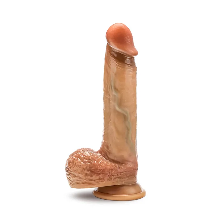 Renaissance Raphael 95 Inch Sliding Foreskin Dildo With Squeezable Balls Tan Blush Dildos