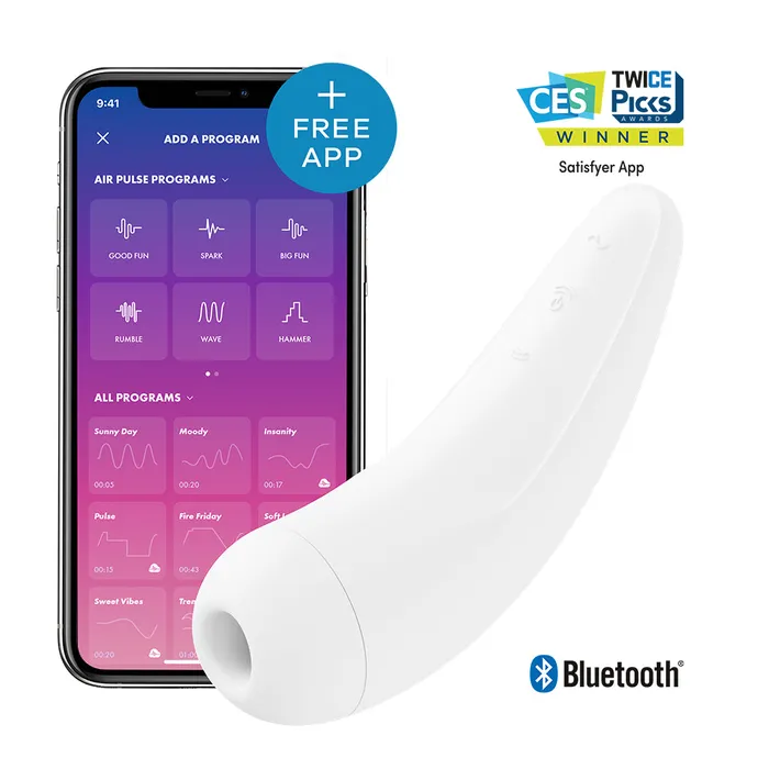 Satisfyer Curvy 2 White App Enabled Satisfyer Vibrators
