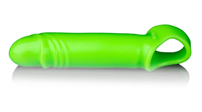 Shots Smooth Stretchy Penis Sleeve Glow in the Dark Male Sex Toys