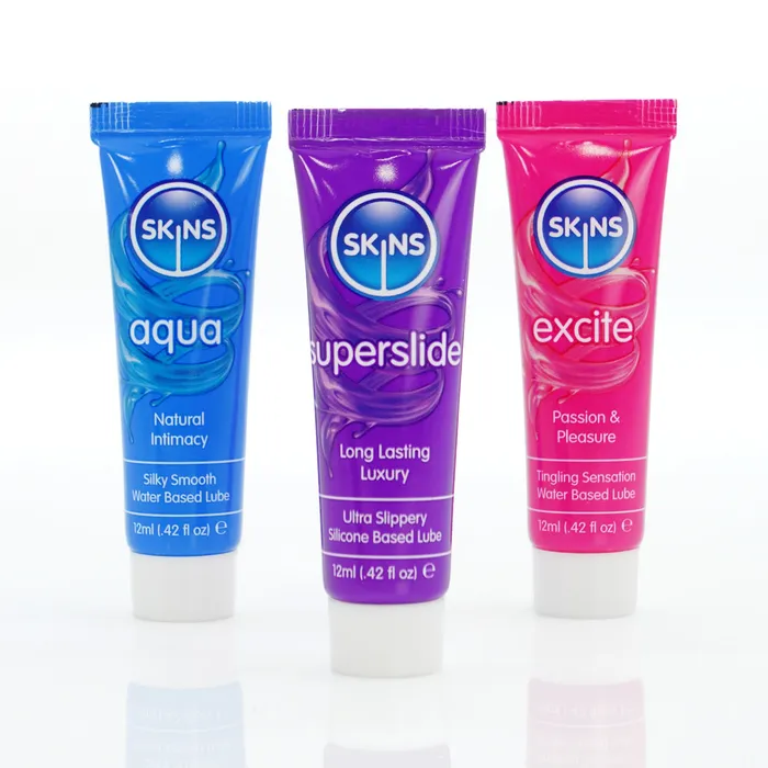 Skins 12ml Sampler Tubes Vital Lubes 3 Pack Skins Enhancers