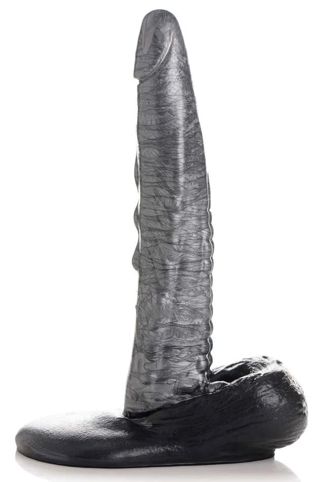 The Gargoyle Rock Hard Silicone Dildo Silver 2024 Holiday Sale Dildos