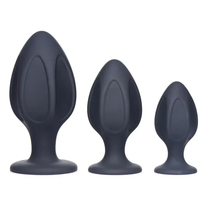 Triple Juicers Silicone Anal Trainer Set Black XR Brands Anal