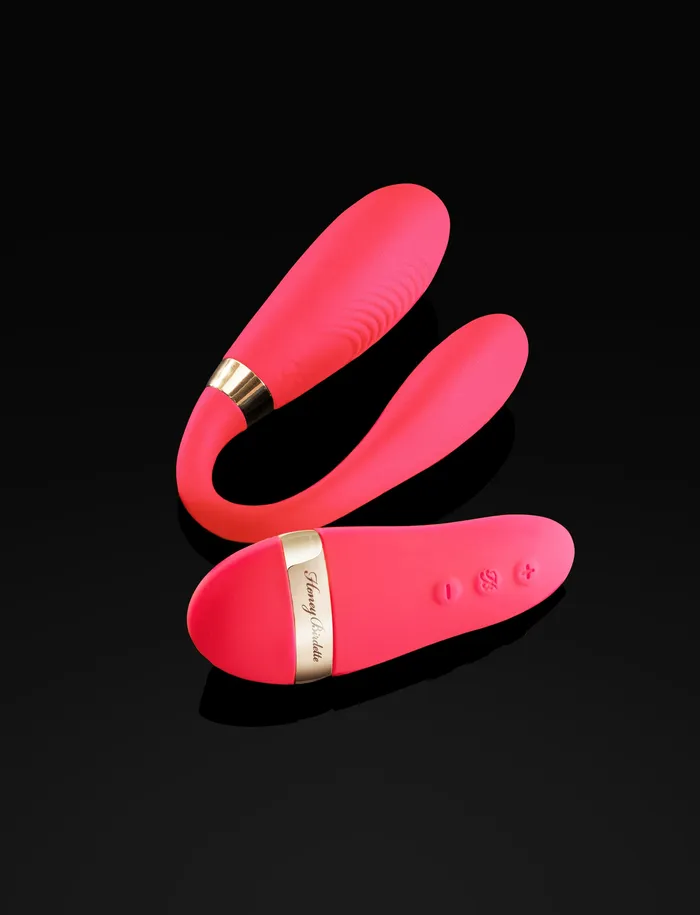Vibrators Gemini Hot Pink Honey Birdette