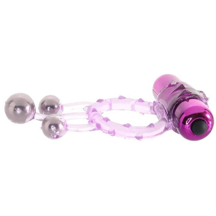 Vibrators Pink Cherry Triple Ball Bangin Vibrating Ring in Purple Evolved Novelties Vibrators Pink Cherry Triple Ball Bangin Vibrating Ring in Purple Evolved Novelties