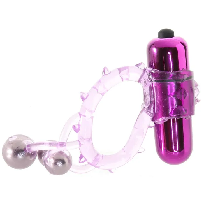 Vibrators Pink Cherry Triple Ball Bangin Vibrating Ring in Purple Evolved Novelties Vibrators Pink Cherry Triple Ball Bangin Vibrating Ring in Purple Evolved Novelties