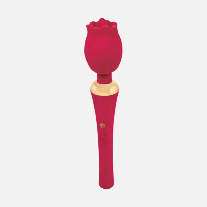 Vibrators Secret Kisses Secret Kisses Rosegasm Rose Vibrator Wand
