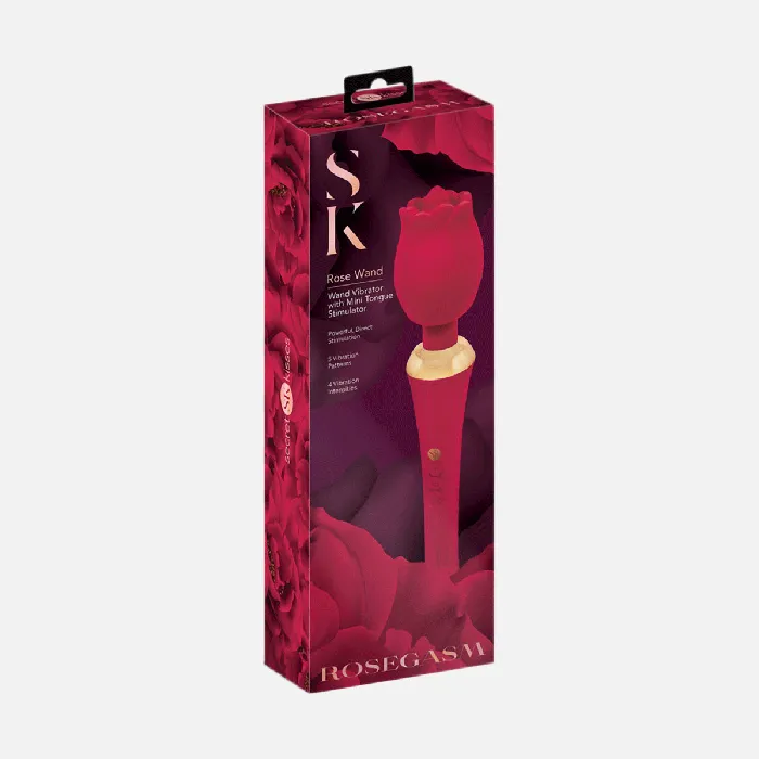Vibrators Secret Kisses Secret Kisses Rosegasm Rose Vibrator Wand Vibrators Secret Kisses Secret Kisses Rosegasm Rose Vibrator Wand