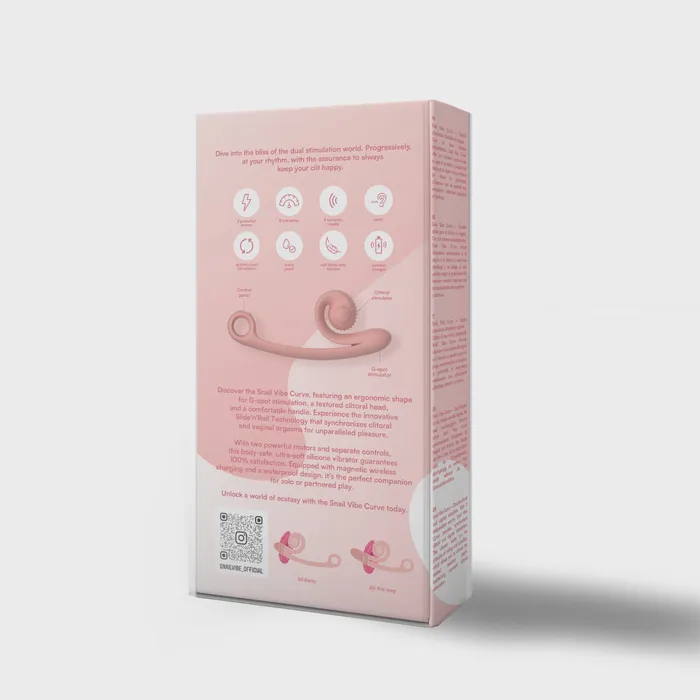Vibrators Snail Vibe Curve Peachy Pink ItsForMyFriend