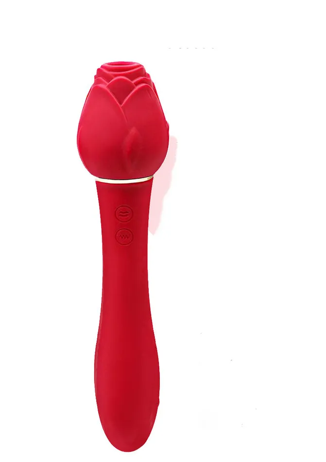 Vibrators Wild Rose Suction Vibrator Red Icon Brands