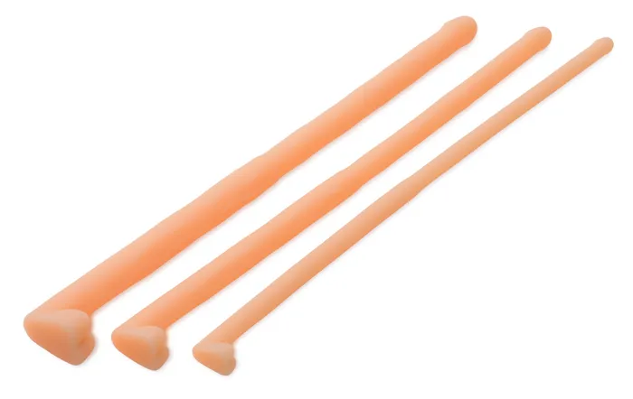 XR Brands Male Sex Toys Master Series Dockers Silicone Urethral Sound Set Flesh