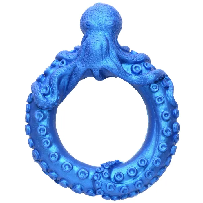 XR Brands Male Sex Toys Poseidons OctoRing Silicone Cock Ring Blue