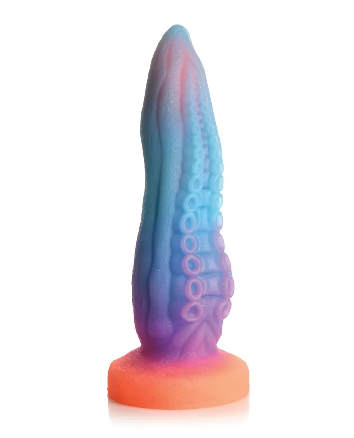 XR Brands TentaCock GlowintheDark Silicone Dildo Dildos