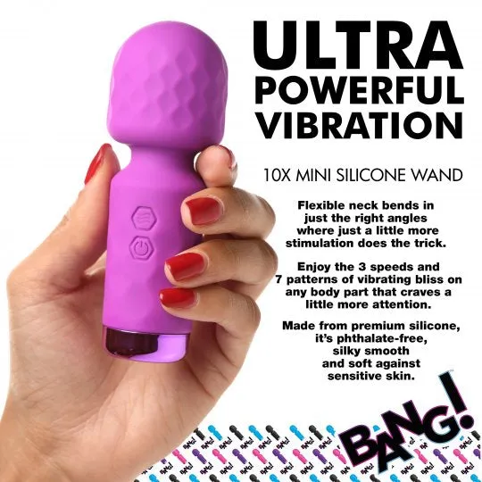 10X Mini Silicone Wand Bang Female Sex Toys