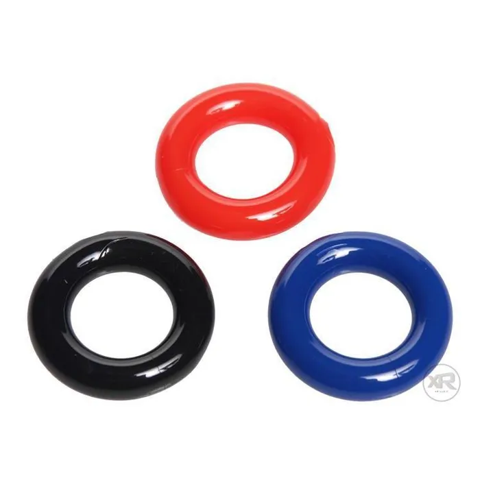3pk Stretchy Cock Ring Set Trinity Men Male Sex Toys