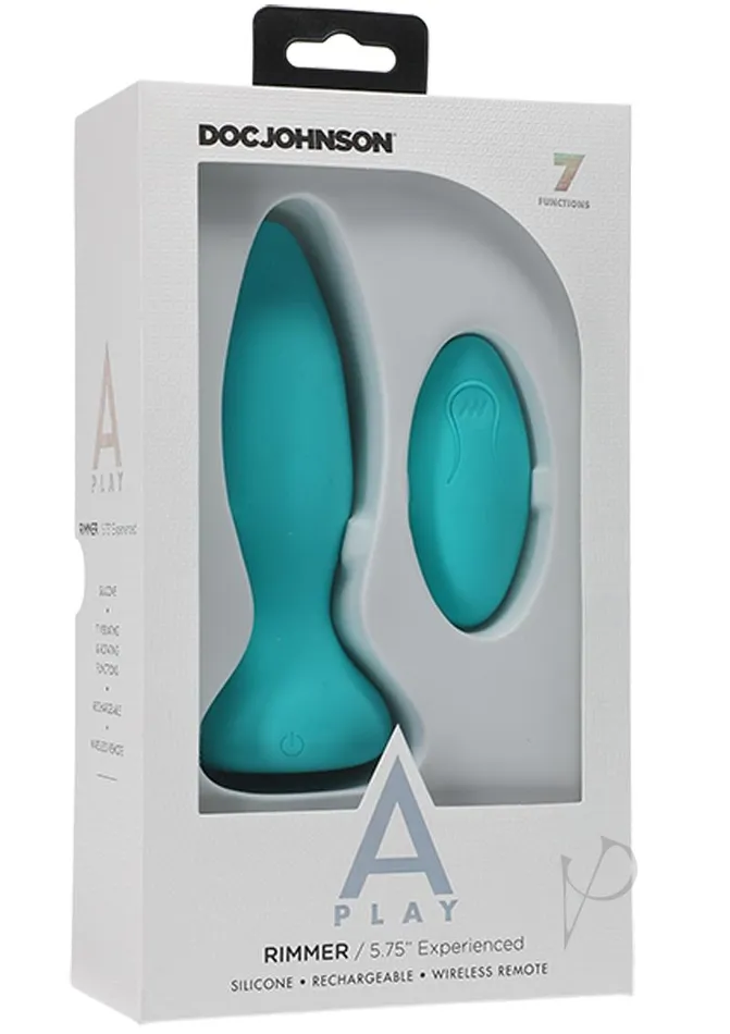 A Play Male Sex Toys APlay Rimmer Experienced Anal Plug with Remote Control Teal A Play Male Sex Toys APlay Rimmer Experienced Anal Plug with Remote Control Teal