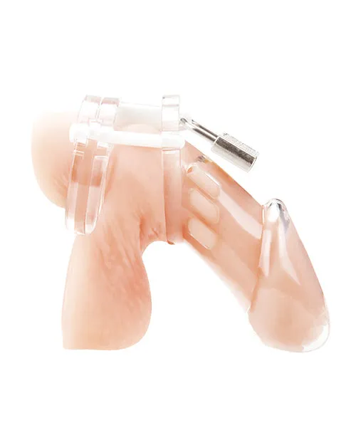Acrylic Seethru Chastity Cage Blue Line Cand B Gear Male Sex Toys Acrylic Seethru Chastity Cage Blue Line Cand B Gear Male Sex Toys