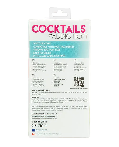 Addiction Dildos Addiction Cocktails Vibrating Silicone Dildo 55in Purple Cosmo