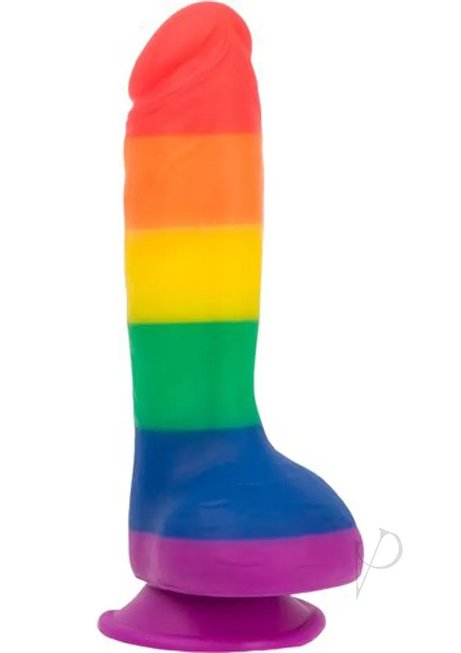 Addiction Dildos Addiction Toy Collection Justin Silicone Dildo with Balls 8in Multicolor