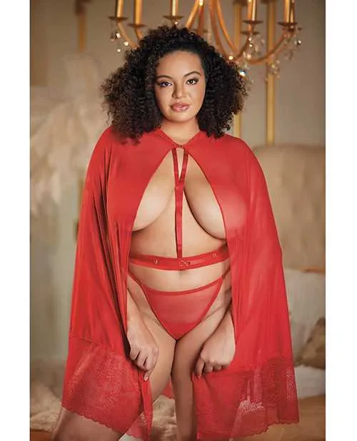 Allure Lace Mesh Cape wAttached Waist Belt GString NOT included Red QN Allure Vibrators Allure Lace Mesh Cape wAttached Waist Belt GString NOT included Red QN Allure Vibrators