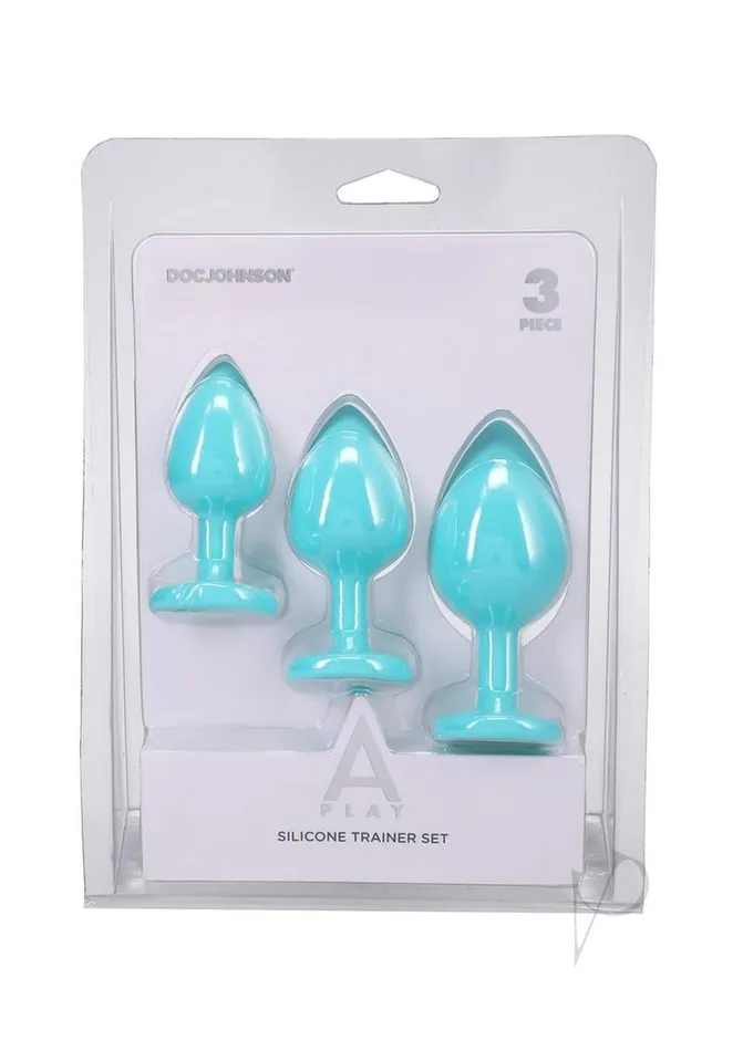 Anal APlay Silicone Anal Trainer Set Teal A Play