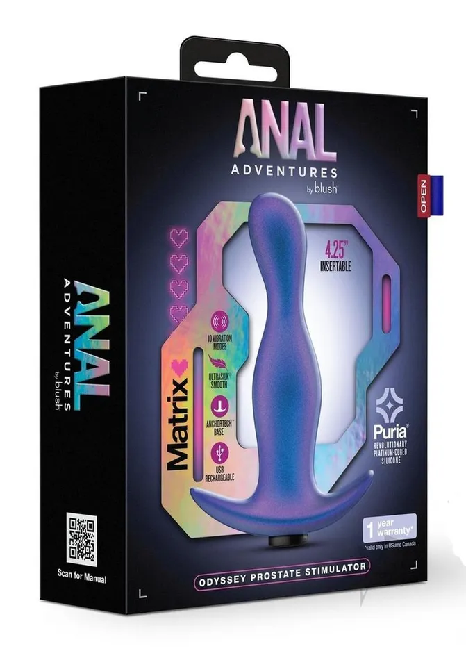 Anal Adventures Matrix Odyssey Silicone Rechargeable Anal Plug Space Age Blue Anal Adventures Anal Anal Adventures Matrix Odyssey Silicone Rechargeable Anal Plug Space Age Blue Anal Adventures Anal