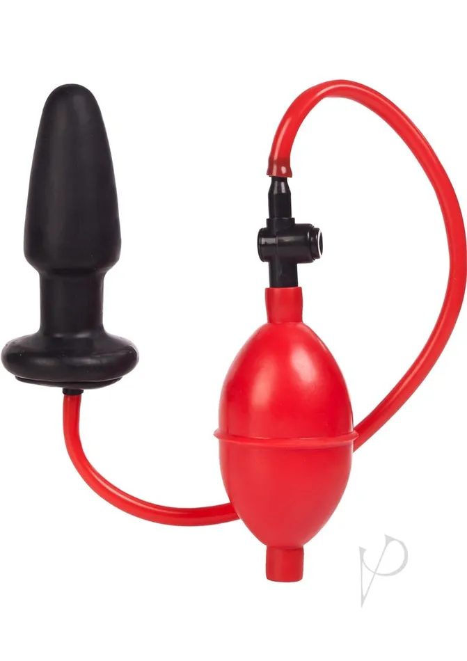 Anal Anal Expandable Butt Plug Black Red