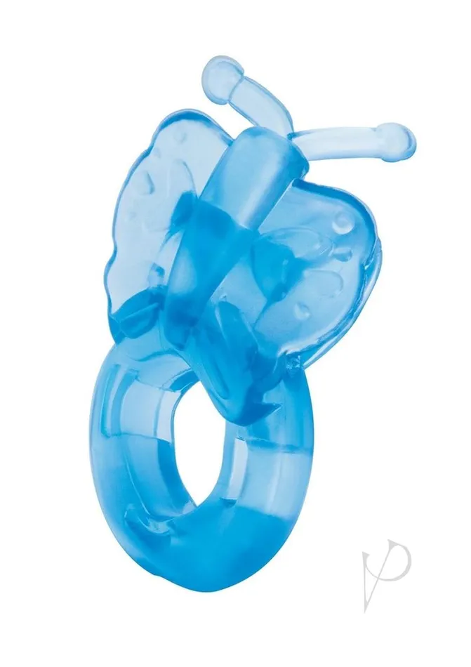 Anal Bodywand Bodywand Rechargeable Silicone Butterfly Ring Blue