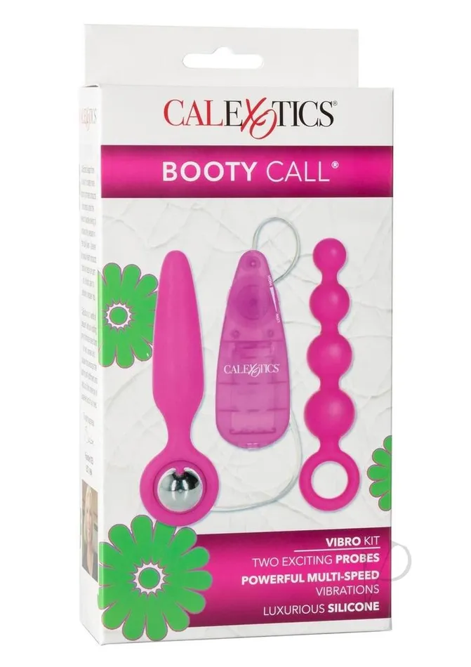Anal Booty Call Booty Call Booty Vibro Kit Silicone Vibrating Butt Plug and Anal Beads with Bullet and Wired Remote Control Pink Anal Booty Call Booty Call Booty Vibro Kit Silicone Vibrating Butt Plug and Anal Beads with Bullet and Wired Remote Control Pink