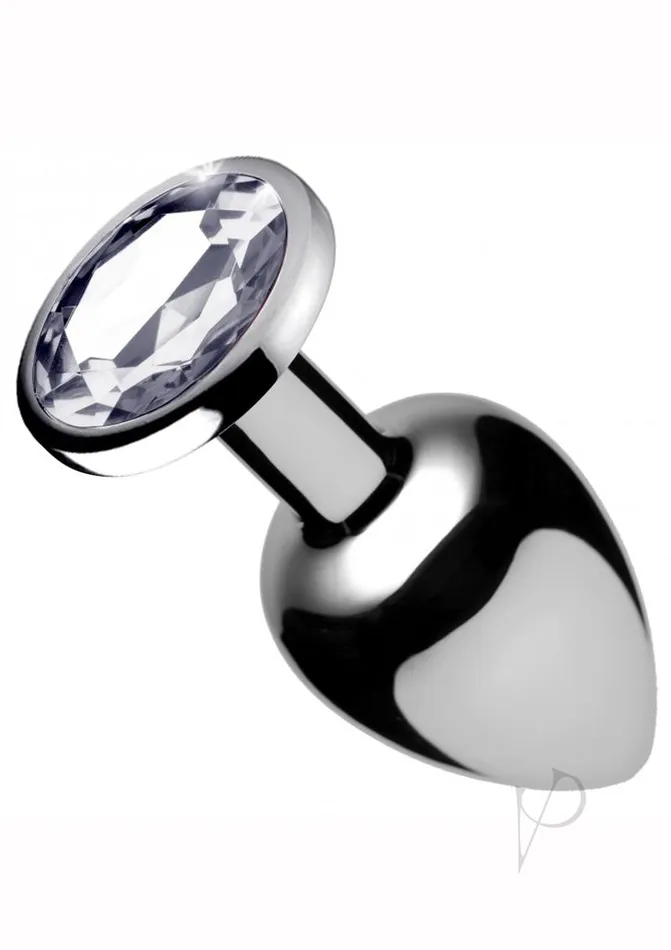 Anal Booty Sparks Booty Sparks Clear Gem Medium Anal Plug Clear