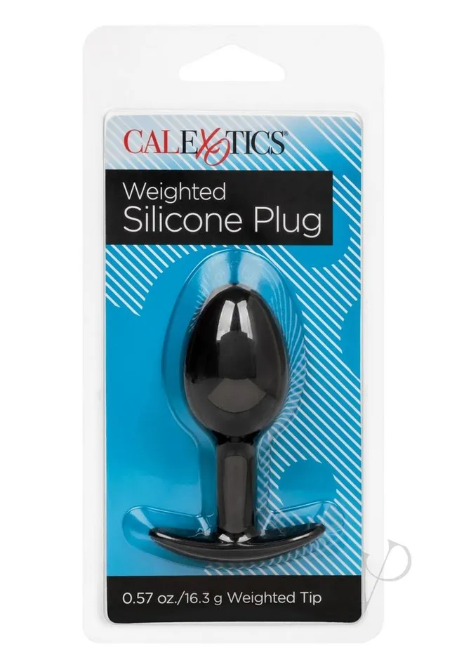 Anal Cal Exotics Weighted Silicone Anal Plug Black